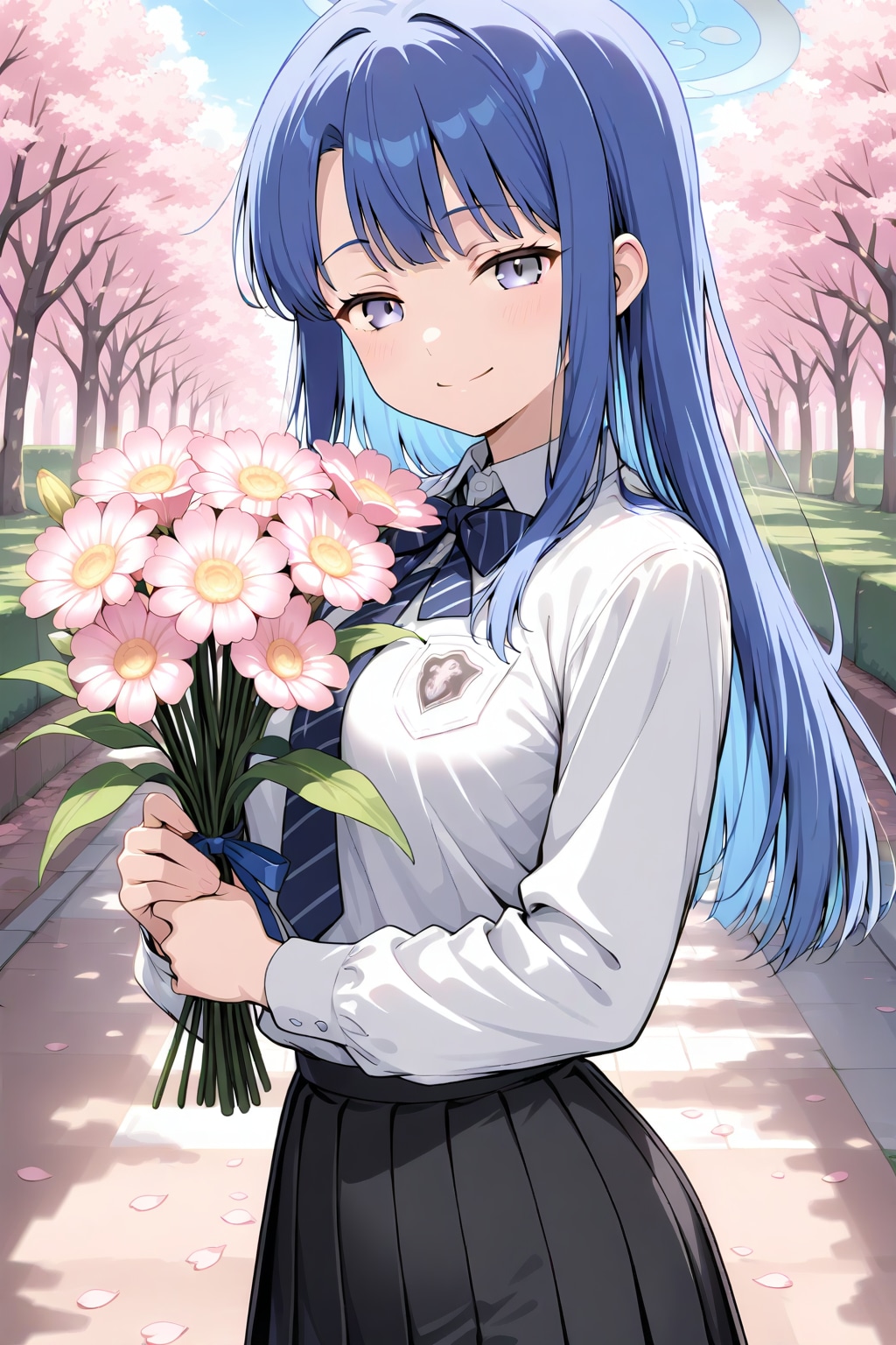 花束を持った女の子 | の人気AIイラスト・グラビア