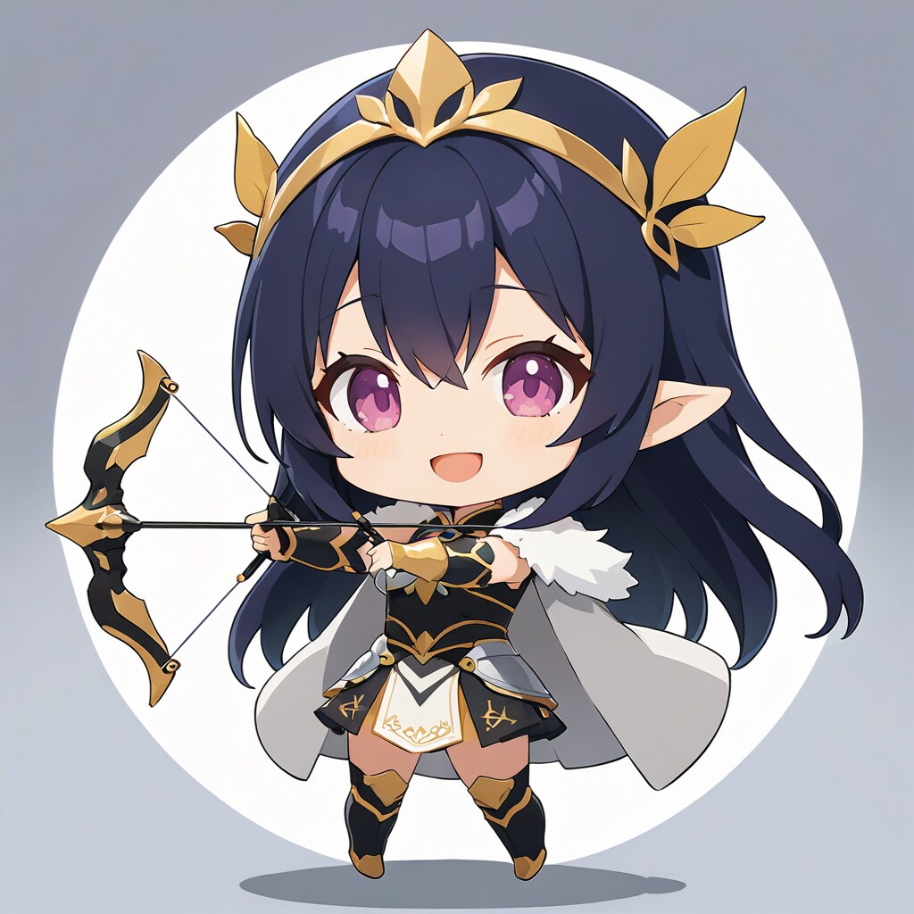 ちびエルフ黒姫 | の人気AIイラスト・グラビア