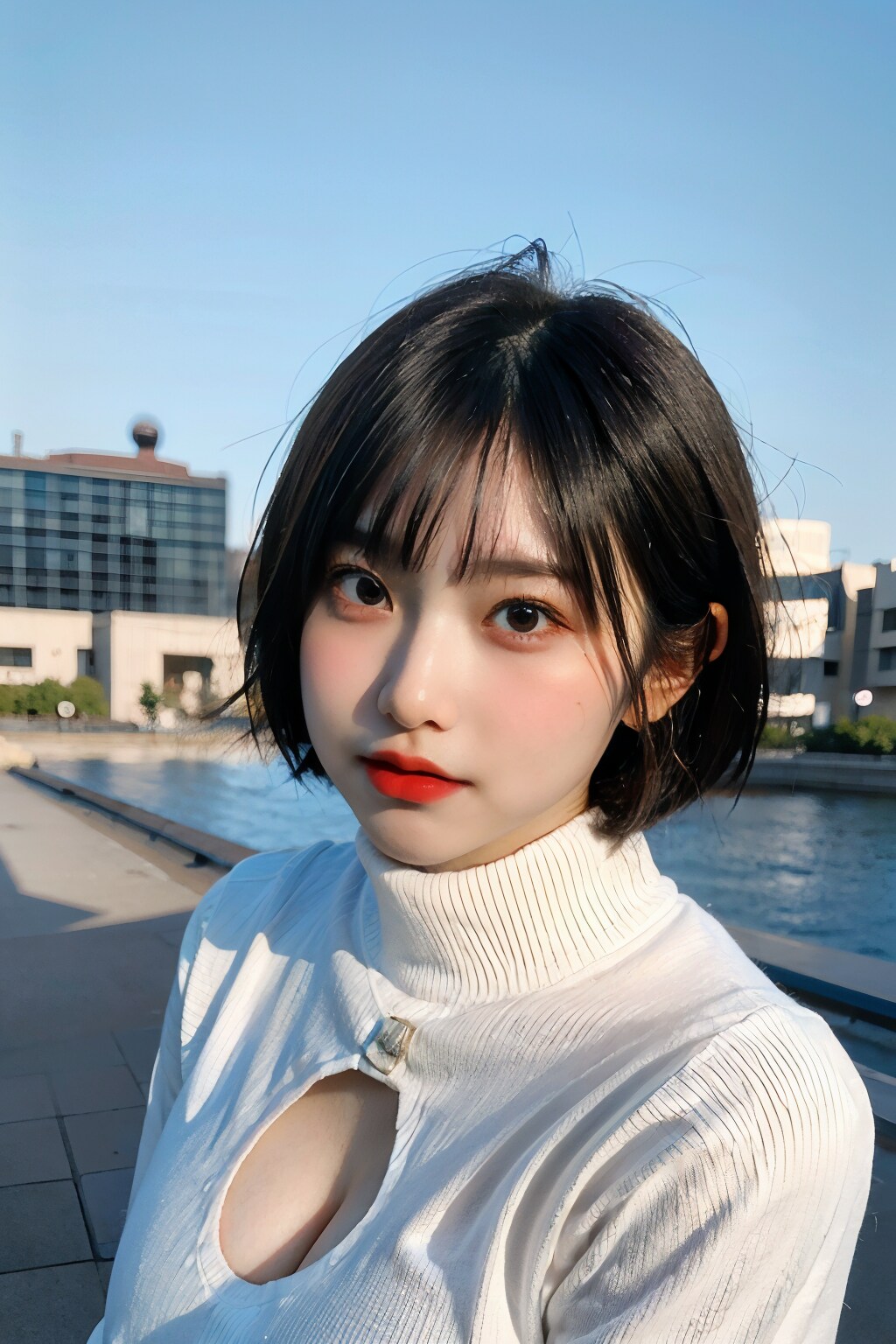 タートルネック(じゃないのも)+レオタード