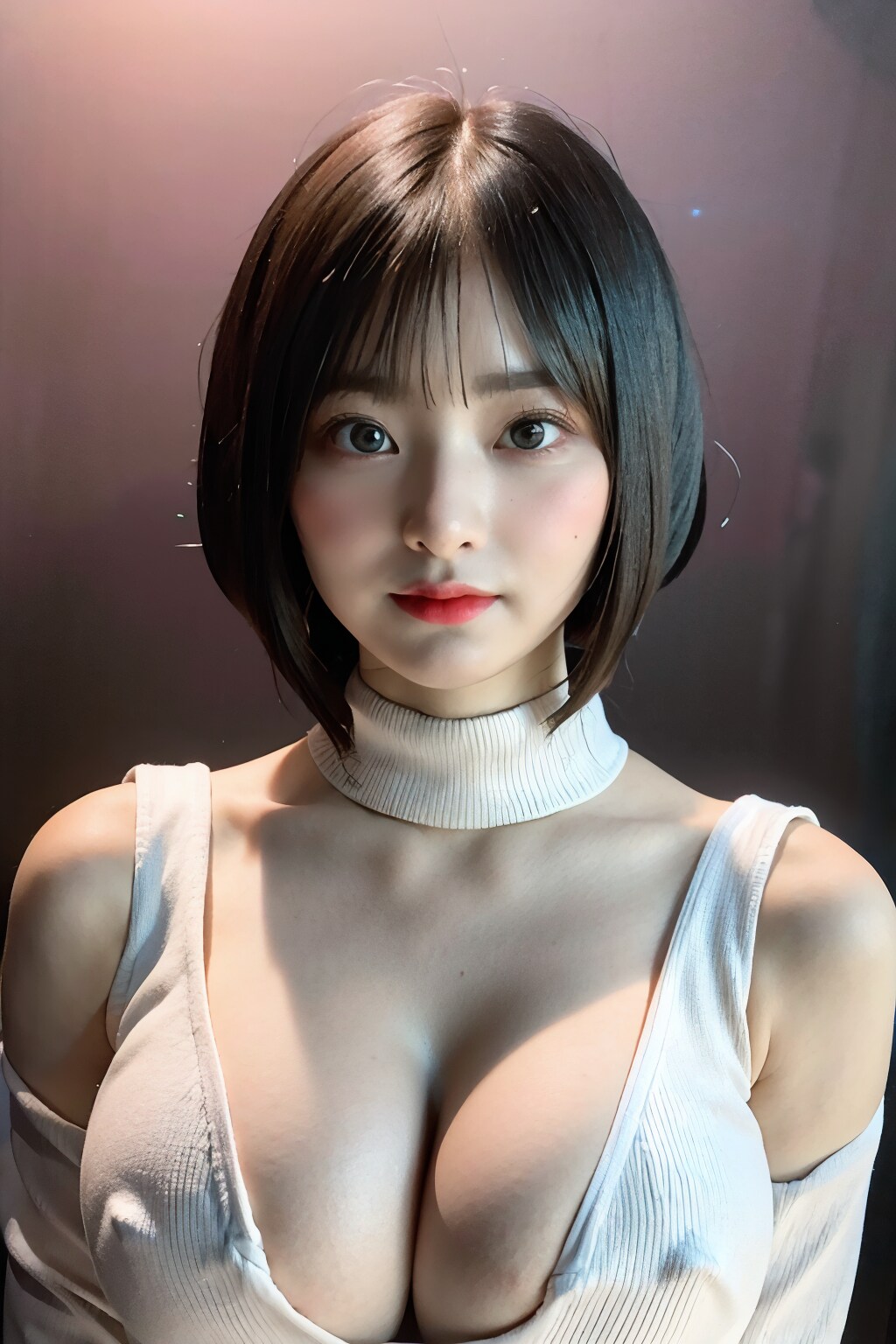 タートルネック(じゃないのも)+レオタード