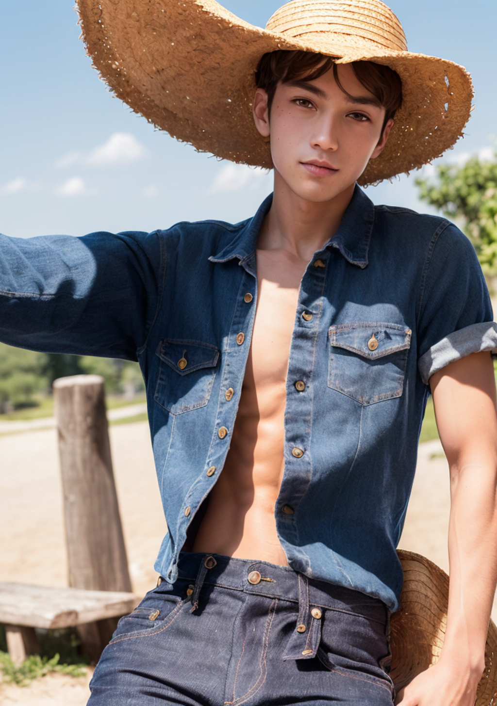 麦わらイケメン男子