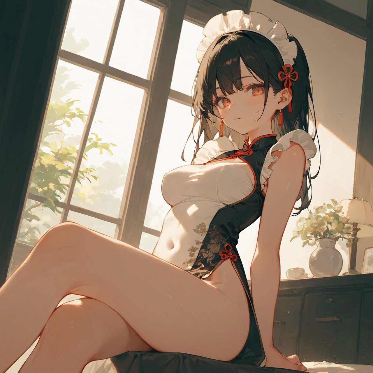 チャイナ服メイドさん