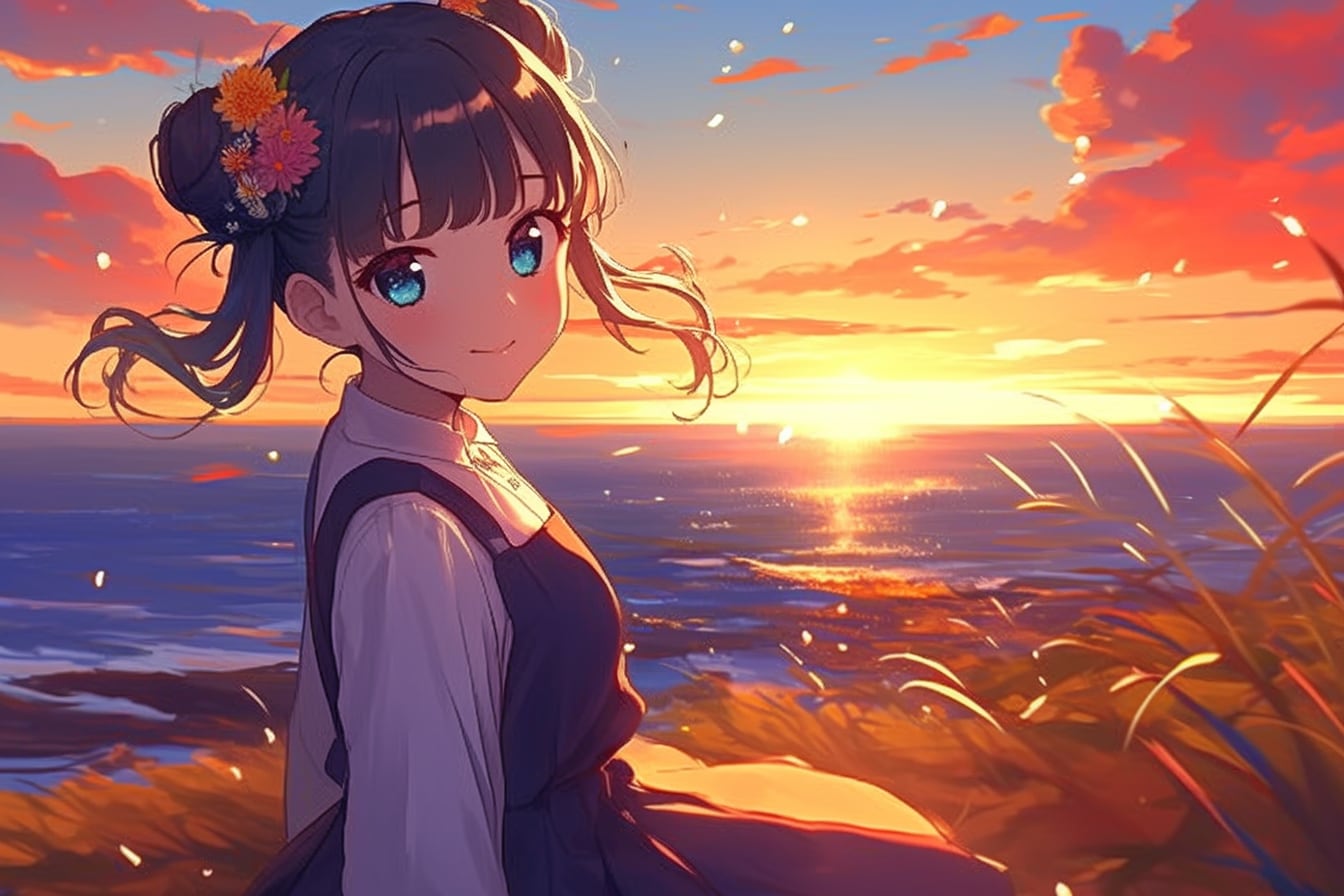 夕暮れのおだんごちゃん🍡✨162