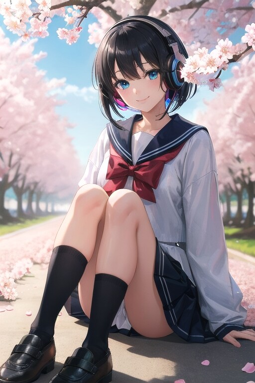 新城 優さんのうちの子にヘッドホンをつけてみた | の人気AIイラスト・グラビア