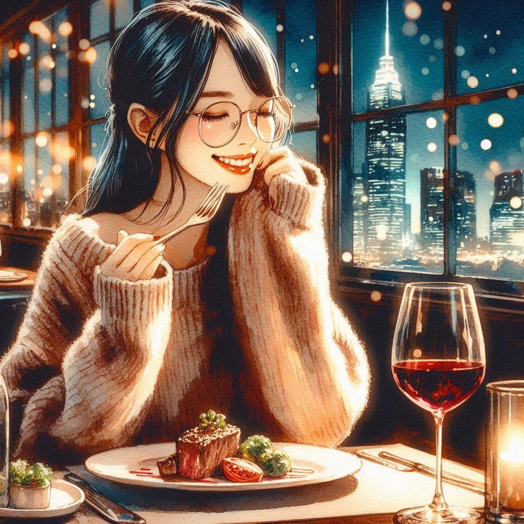 めし、笑顔、酒