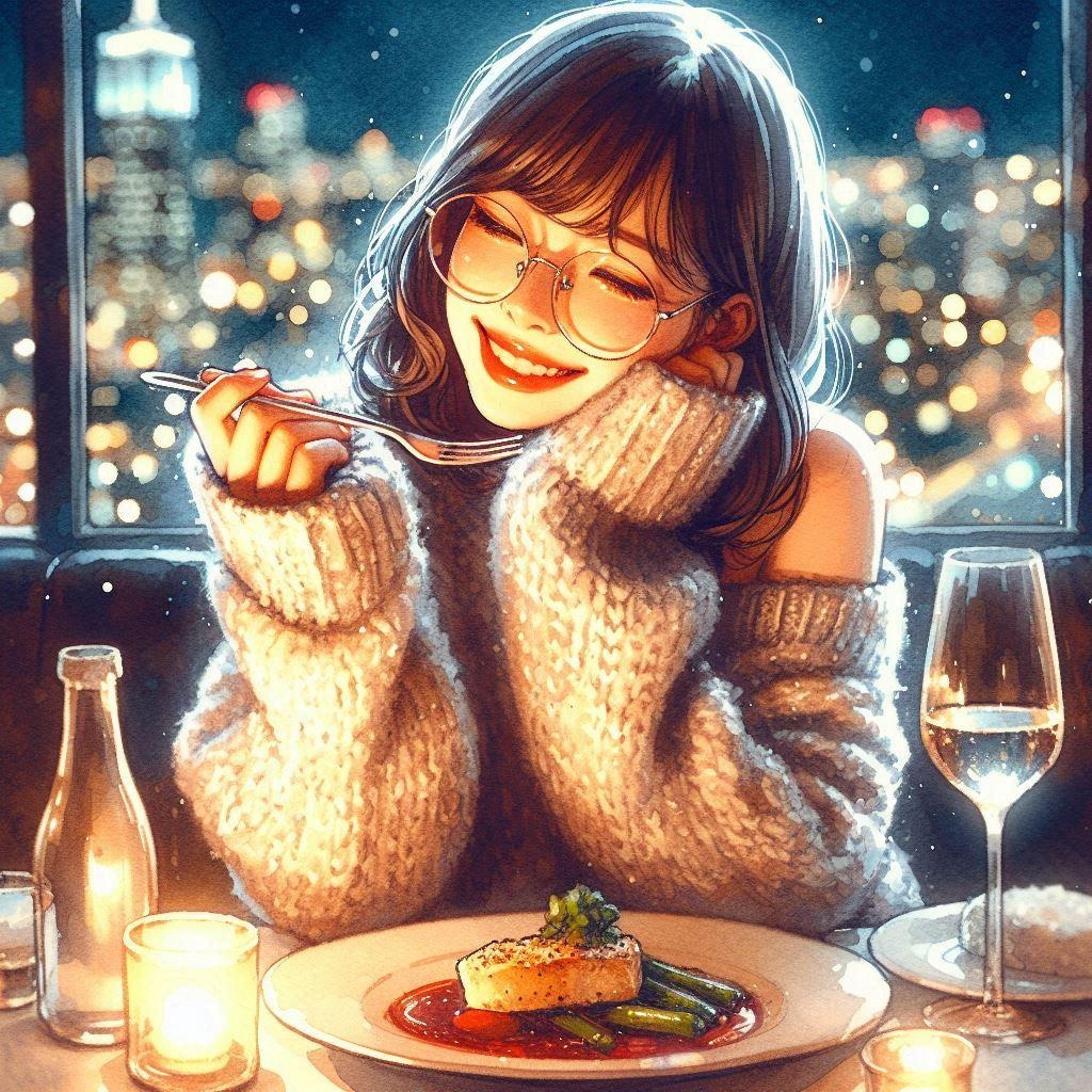 めし、笑顔、酒