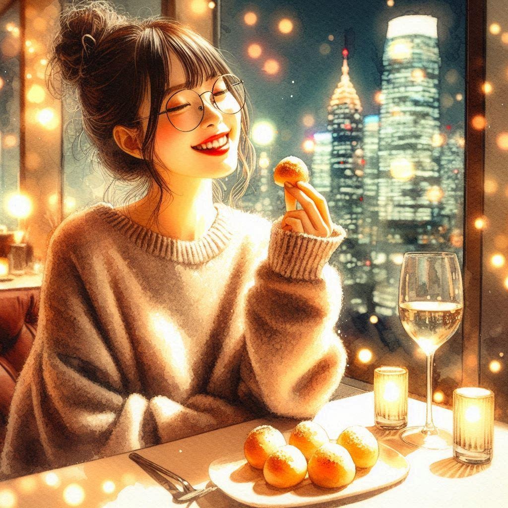 めし、笑顔、酒