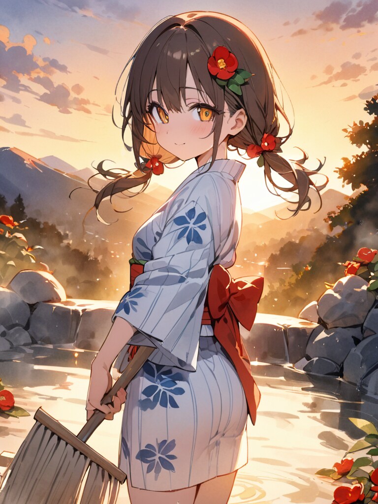 朝の露天風呂に入られます？