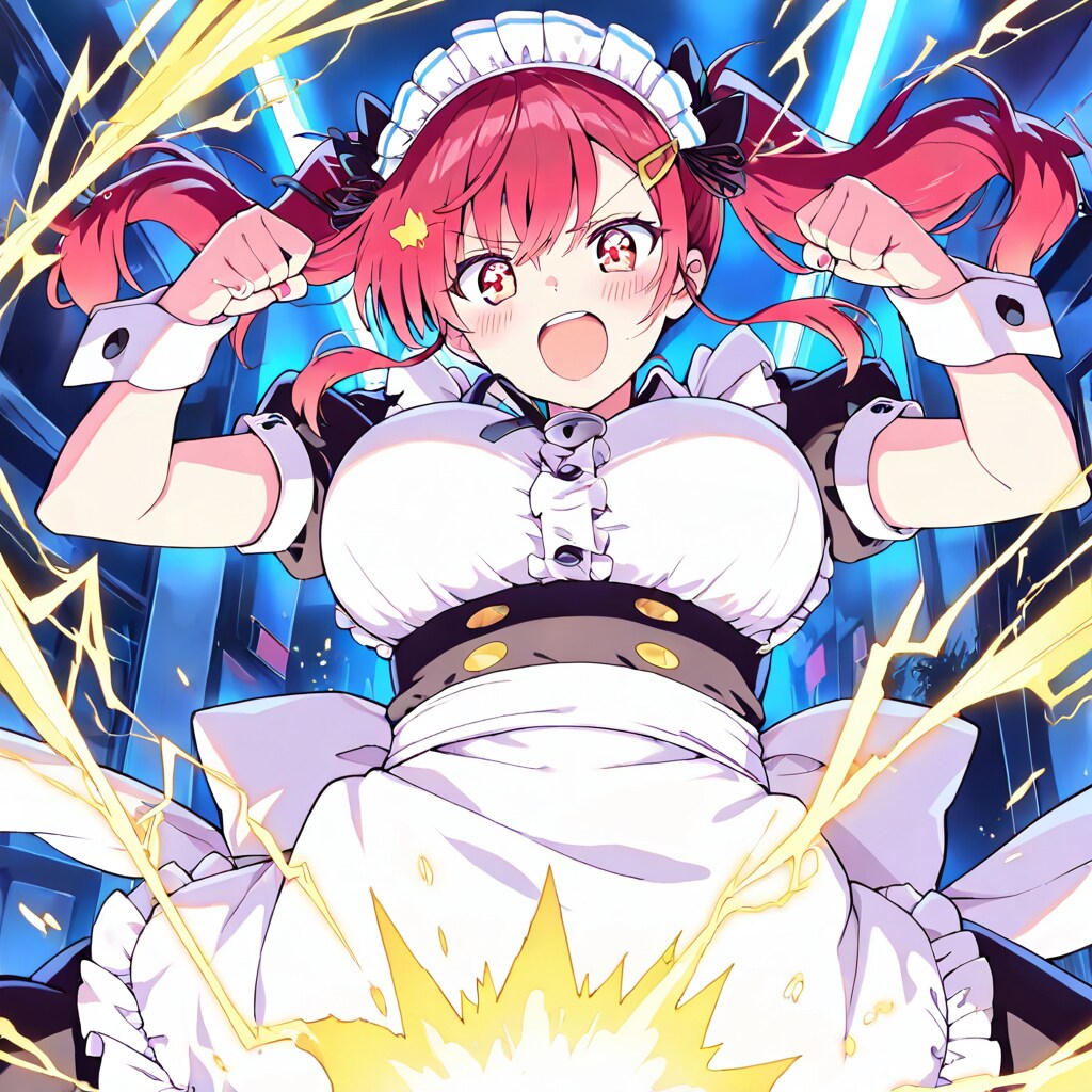 雷属性メイド店長 | の人気AIイラスト・グラビア