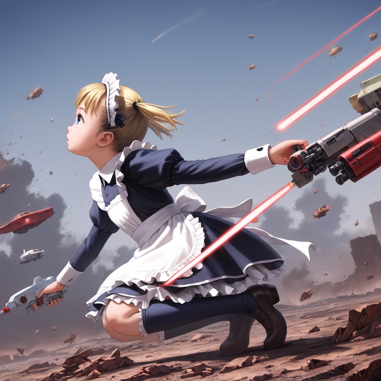 強襲型軽メイド | の人気AIイラスト・グラビア