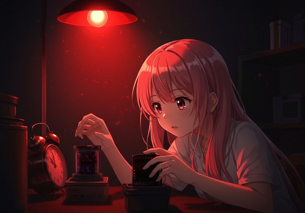 風景写真家の女の子