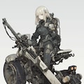 female combat android riding a motorcycle 12枚目