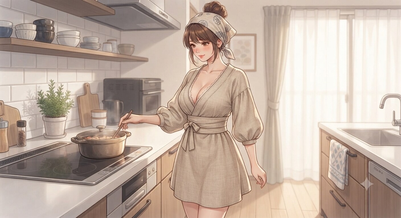 ママ用割烹着