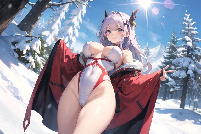 雪山でオープン