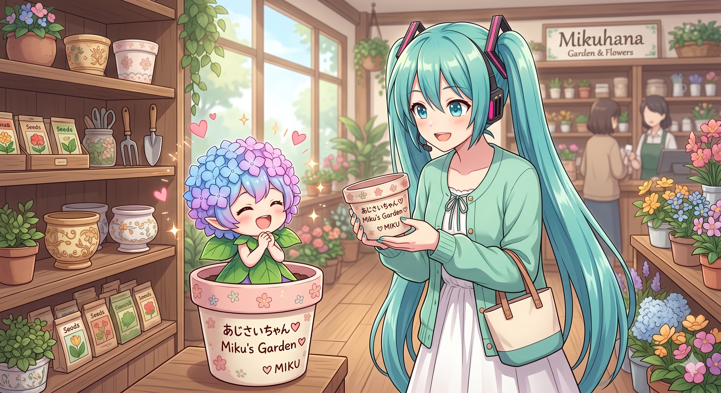 大きな植木鉢を買ってもらいました❤️