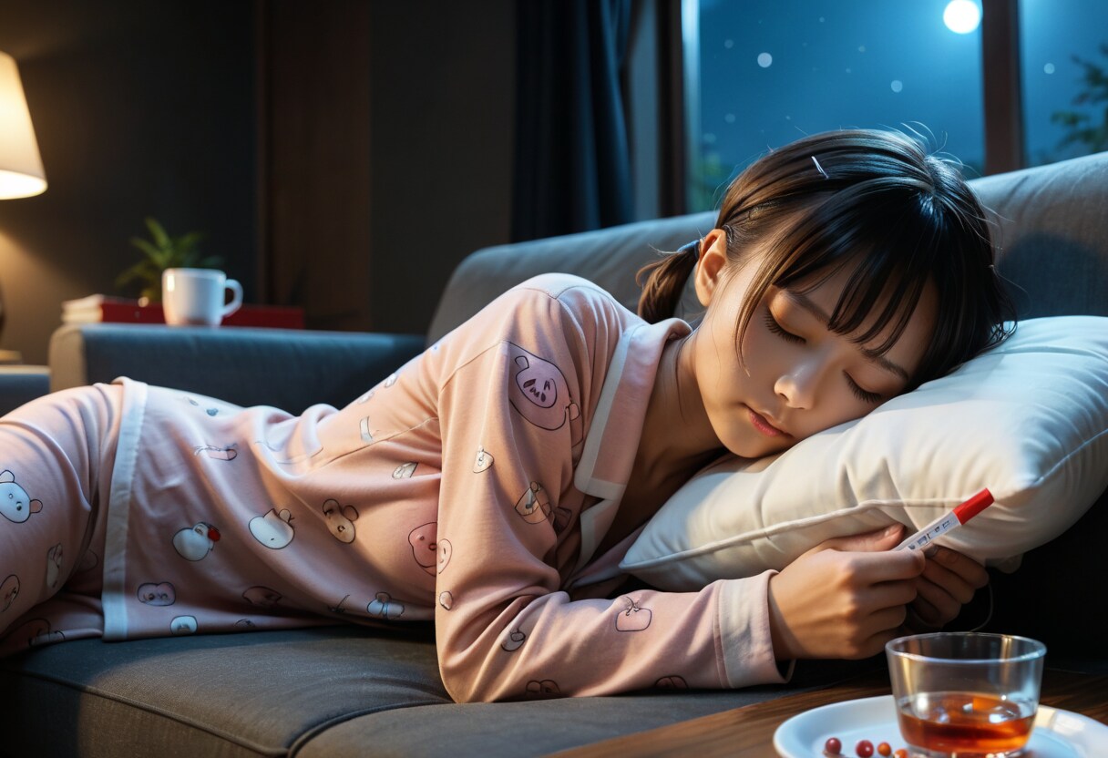 寝落ちした妹 | の人気AIイラスト・グラビア