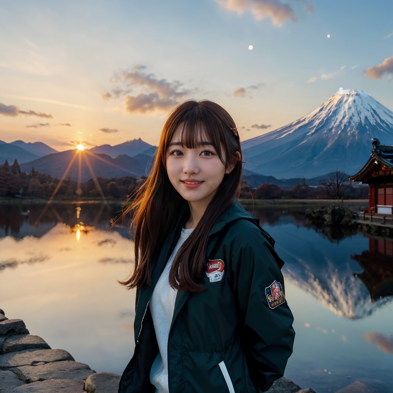 山と日の出 10/10
