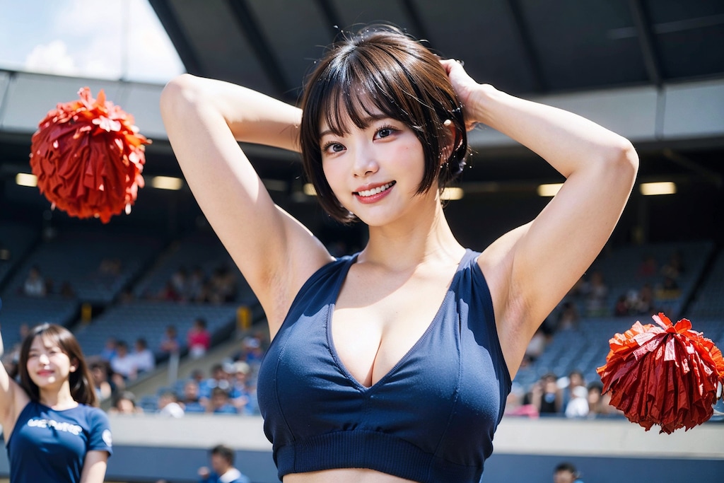 チアっぽいのと荒ぶるポンポン