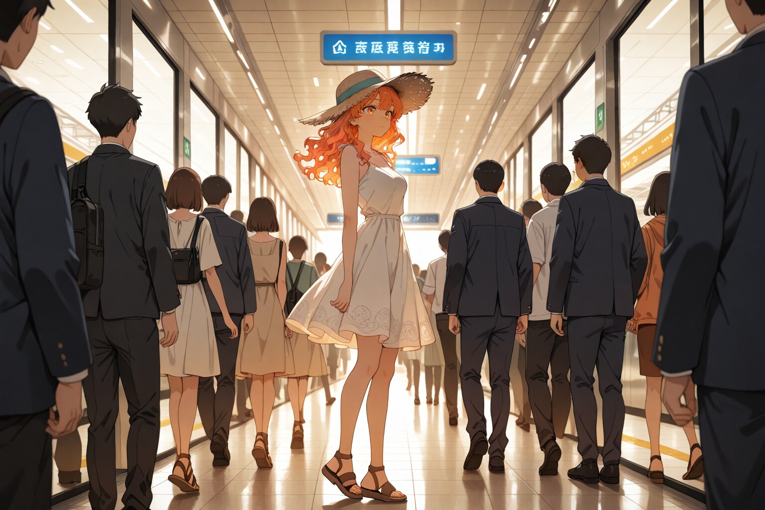 雑踏で