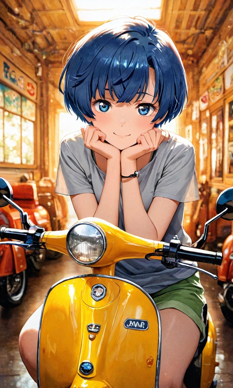 跨ってみたけど無免の柑菜ちゃん
