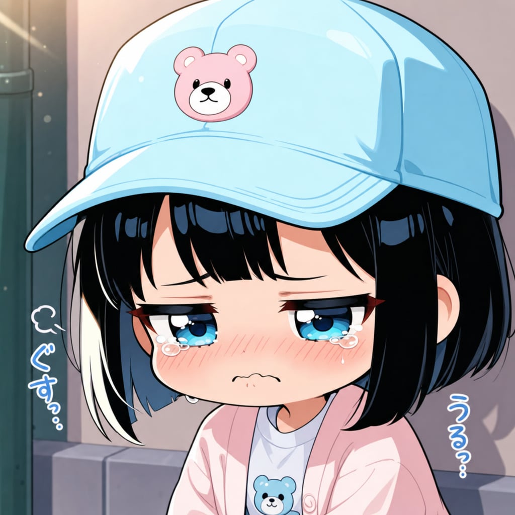 泣き出す直前のちーちゃんのジト目