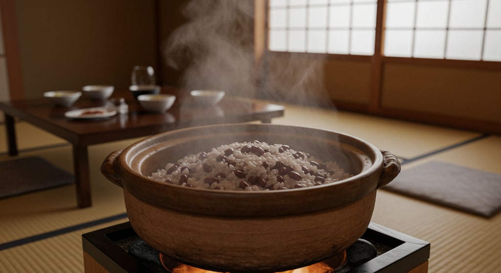 小豆御飯の出張調理サービス