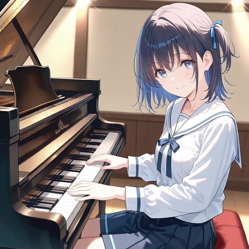 ピアノ | の人気AIイラスト・グラビア