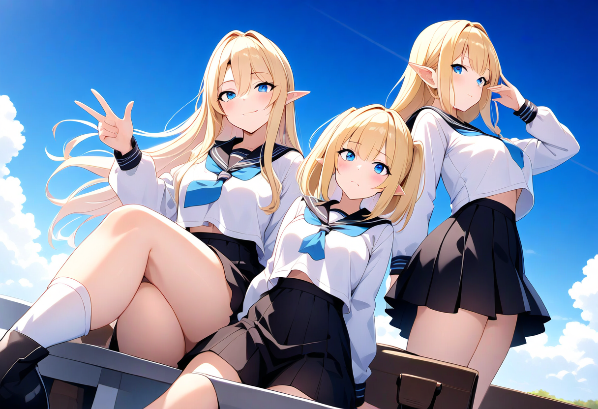 三つ子エルフ