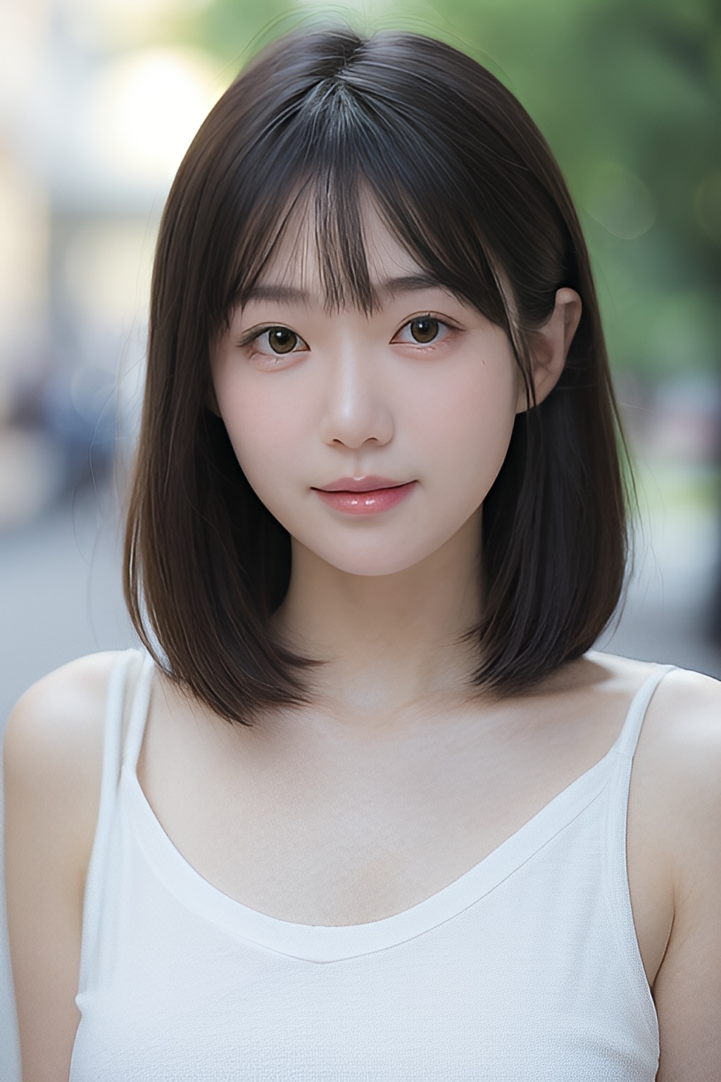春服が似合う大学生の彼女