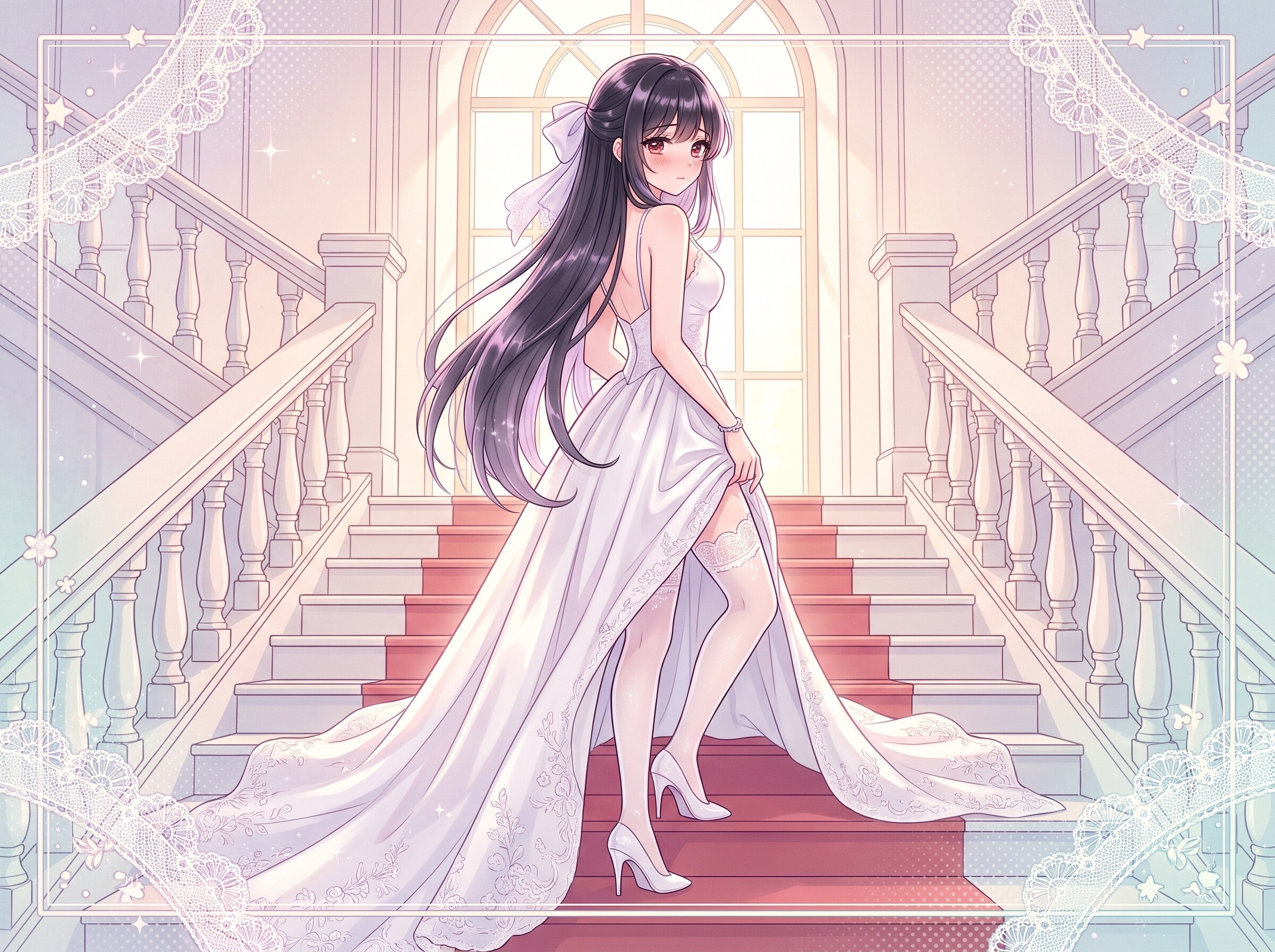 暁光絹華の階 | の人気AIイラスト・グラビア