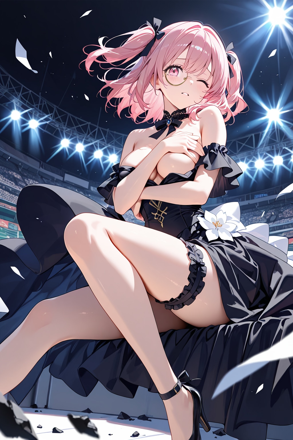 試合後のセレモニー♡　ブライダルドレスのお姉さん