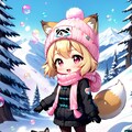 スノボする金髪ちゃん 3枚目