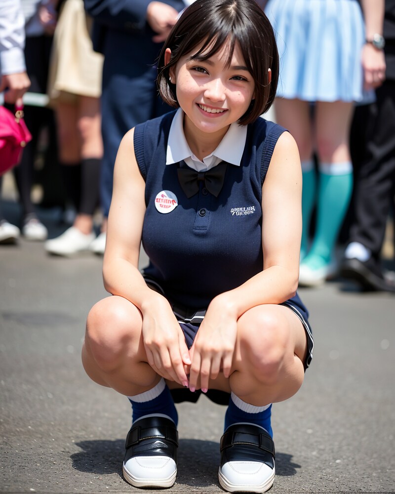 しゃがみJK