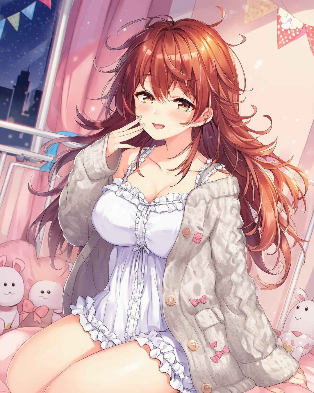🩶パウダーふわふわでおやすみノノカ♡