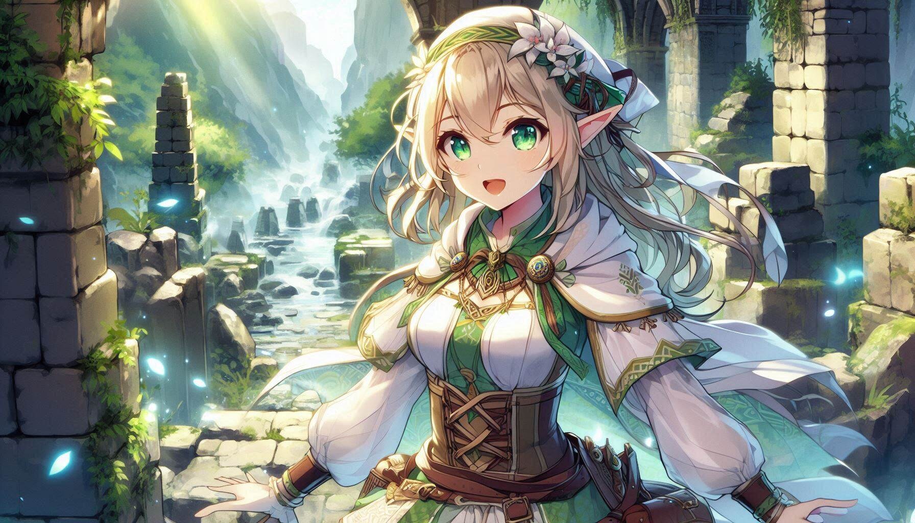 エルフ族の女性冒険者 | の人気AIイラスト・グラビア