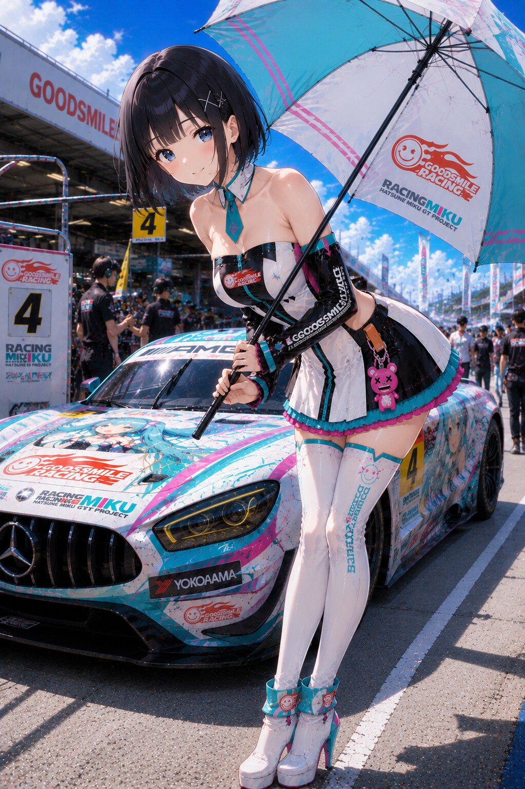 レーシングMiku RQの楓ちゃん2 | の人気AIイラスト・グラビア