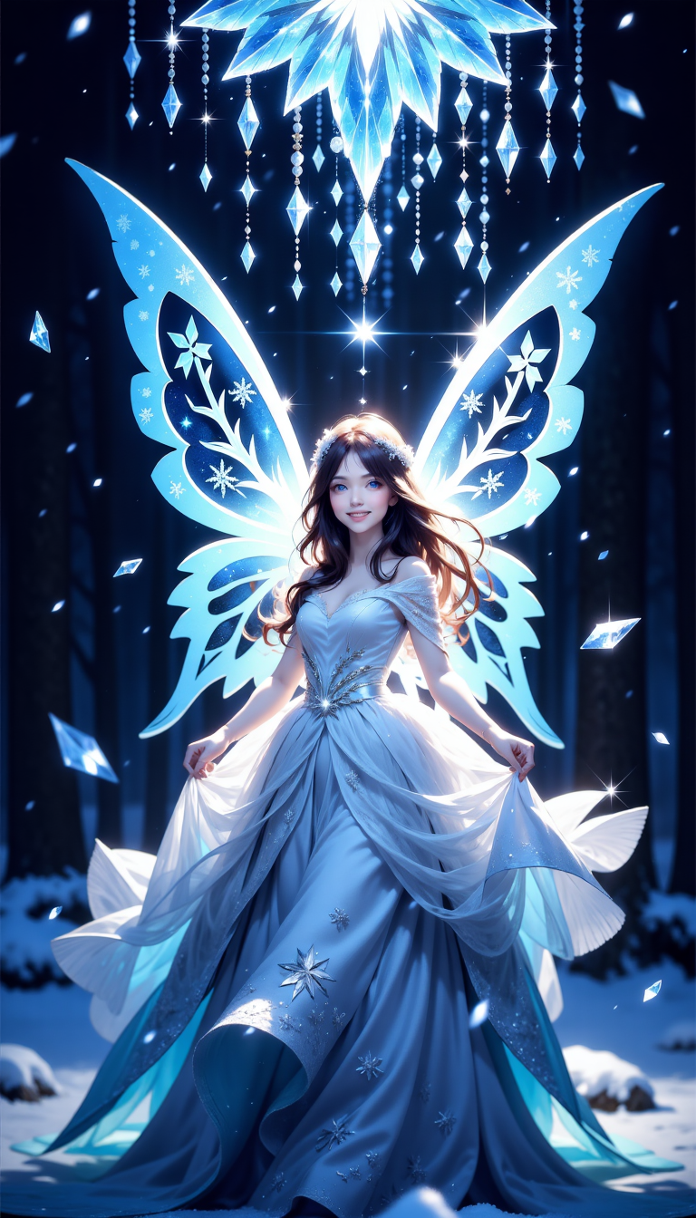 結晶の牢獄からの脱出：雪の檻から春へ羽ばたく | の人気AIイラスト・グラビア