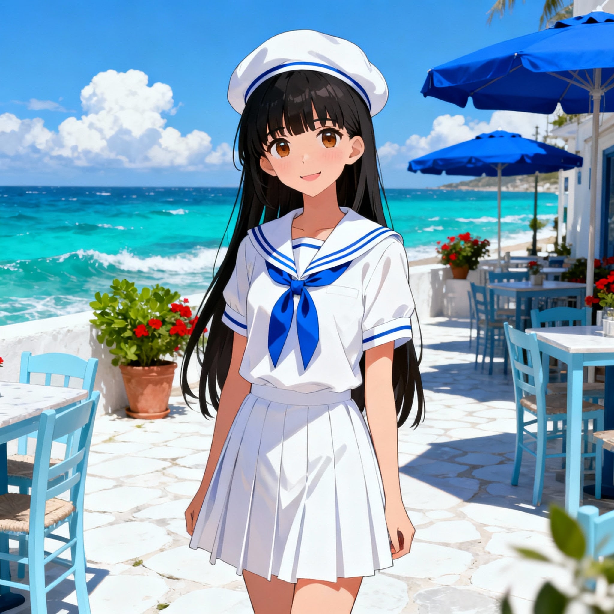 海辺の少女