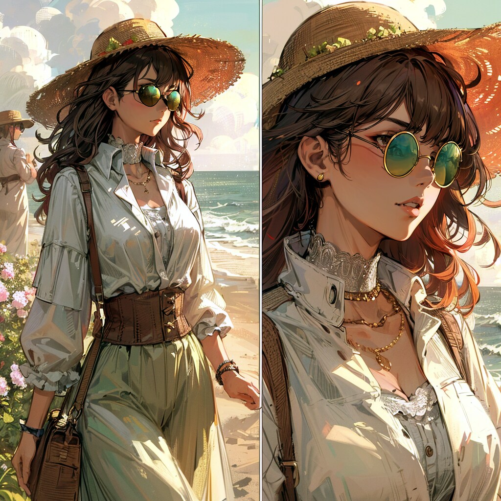 サングラスと少女① | の人気AIイラスト・グラビア