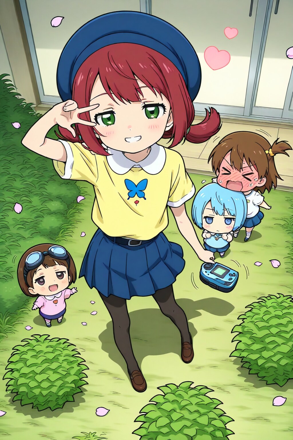 ゴーグルと、デジヴァイスと蝶々。