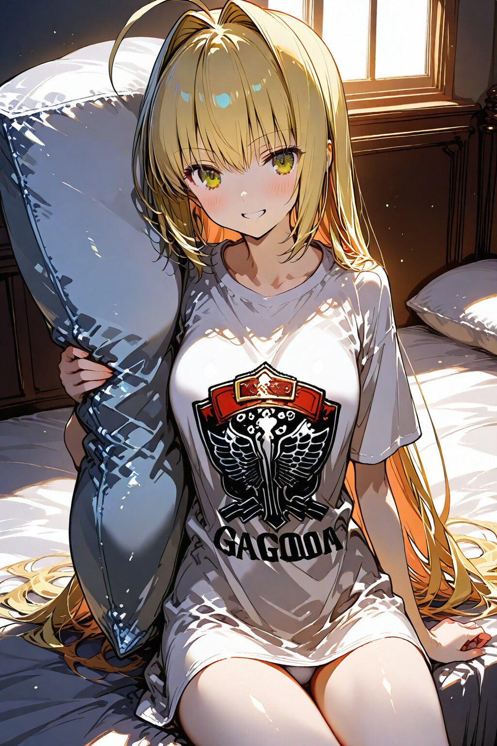 『やっと起きたか寝坊助め。昨夜に余をあのように弄ぶからだ』ネロ＝クラディウス