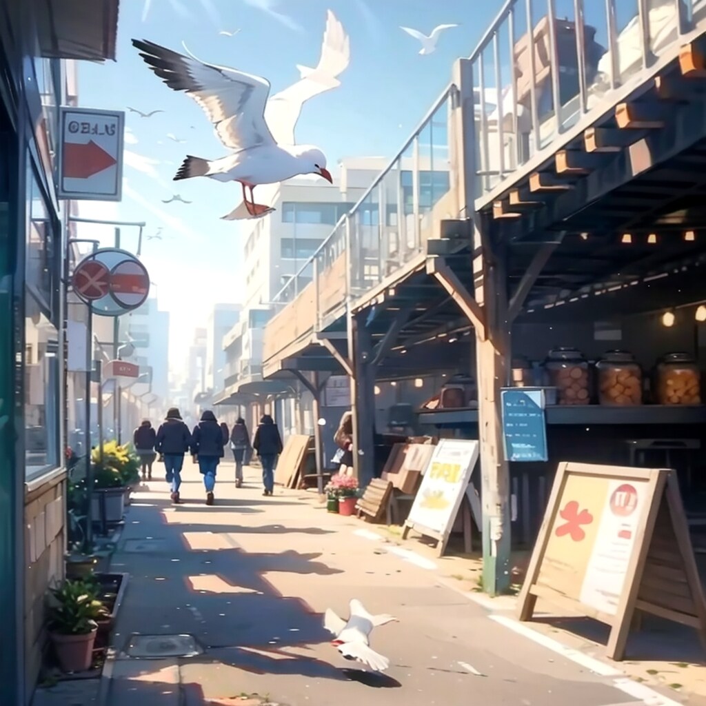 冬の朝市