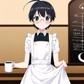 男の娘風メイド服のび太　しずかちゃんの代わりに喫茶店の手伝いをすることになったのび太くん 5枚目