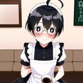 男の娘風メイド服のび太　しずかちゃんの代わりに喫茶店の手伝いをすることになったのび太くん 6枚目