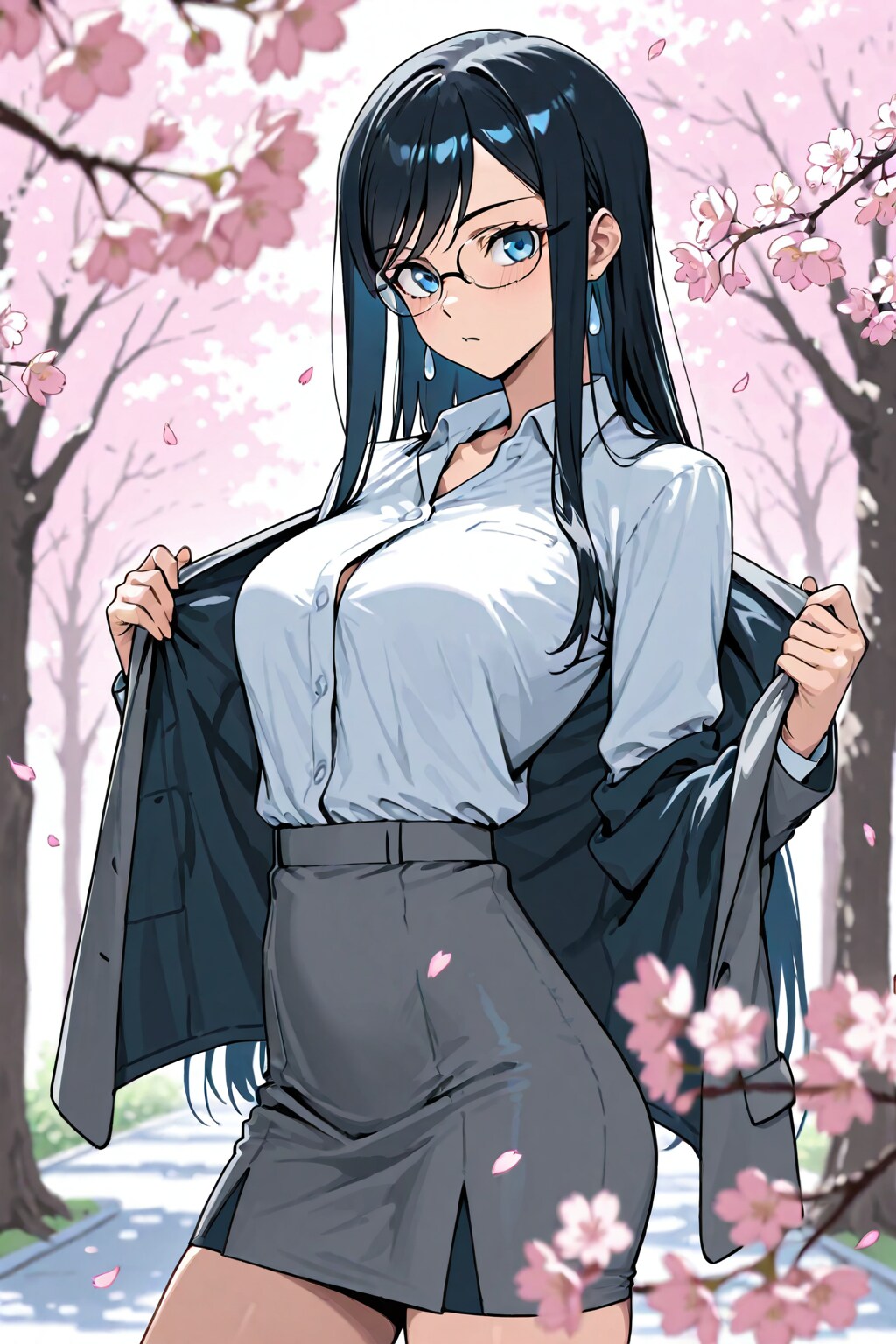 新入生、スーツを着ます（月子） | の人気AIイラスト・グラビア