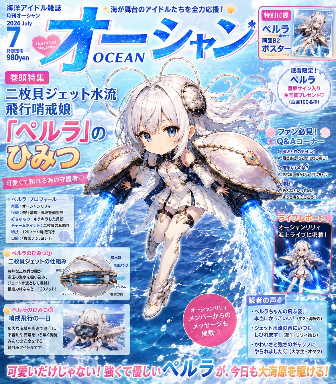 海洋アイドル雑誌巻頭特集