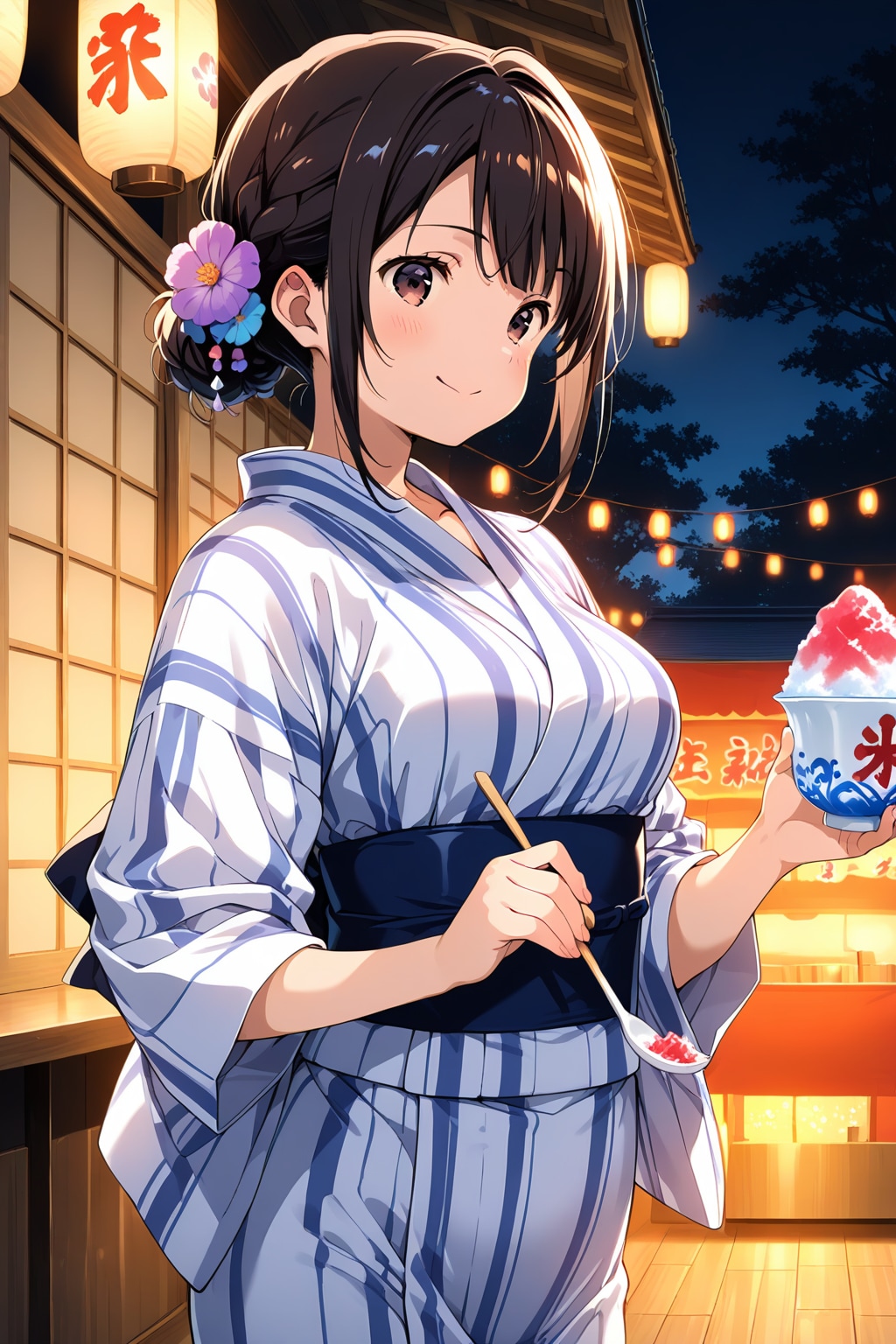 夏祭りの少女達