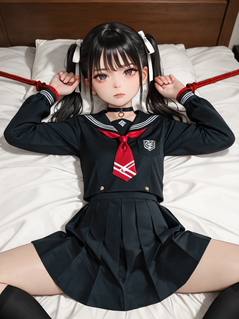 ◆仮想女子構成_001_01:黒セーラーと縄と…