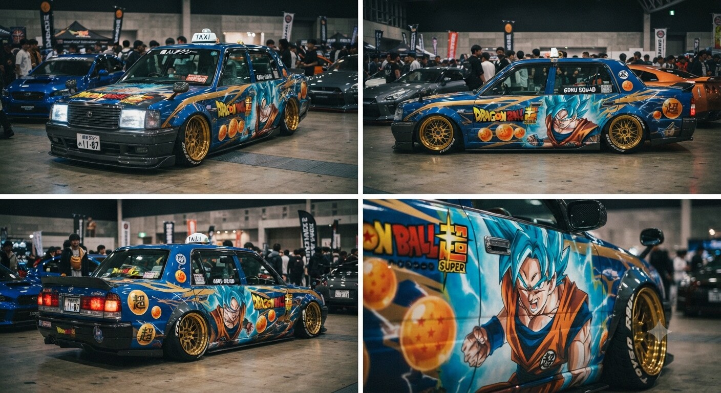 ドラゴンボール痛車コンフォートタクシー | の人気AIイラスト・グラビア
