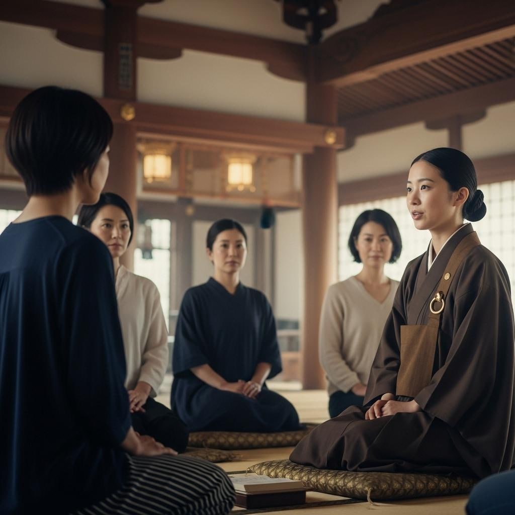 尼僧の一日　説法